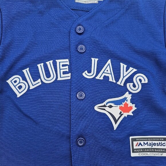 NEW TORONTO BLUE JAYS MLB BASEBALL MAJESTIC KIDS JERSEY - 12M - #2 Tulowitzki - Picture 5 of 12